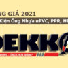 Đơn Giá Phụ Kiện Ống Nhựa Dekko (HDPE, PPR, uPVC) – Cập Nhật 2021 1