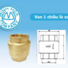 [Báo Giá] Van Một Chiều Lò Xo Đồng – Van MBV Minh Hòa