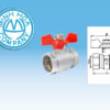 [Báo Giá] Van Bi Hợp Kim Kẽm TURA Tay Bướm PN10 2